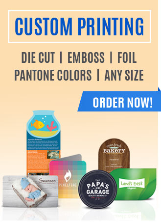 Custom Printing Services Samples - Die Cut, Embossing, Foil Stamping, Pantone Colors