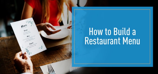 how to build a restaurant menu
